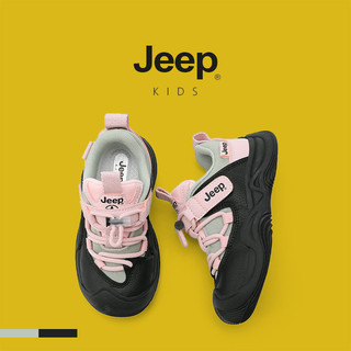 JEEP Giày thể thao lưới trẻ em, đế mềm thoáng khí, phong cách mới 2025, phù hợp bé trai bé gái