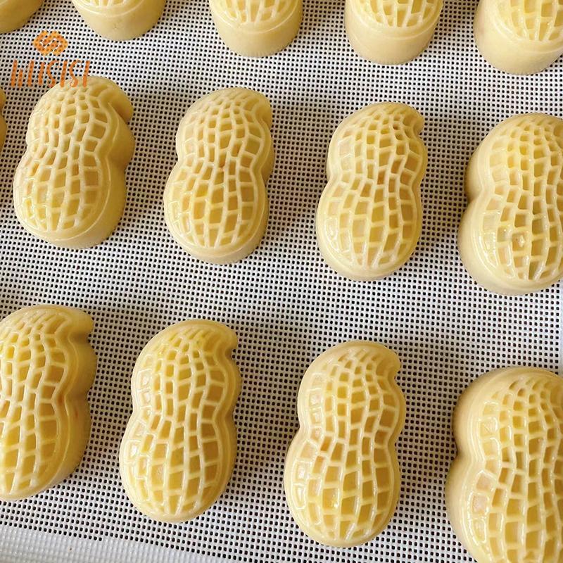 [WUSISI] 30g 50g 75g Khuôn Bánh Trung Thu Hình Đậu Phộng Khuôn Cắt Bánh Quy Khung Sáng Tạo Bánh Ngọt Bánh Ngọt Món Tráng Miệng Phụ Kiện Làm Bánh Tiện Ích MỚI