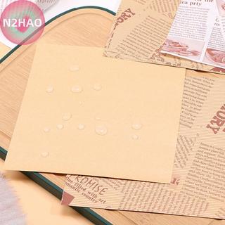 N2HAO 100 Chiếc Gói Nướng Bánh Gói Thực Phẩm Chống Mỡ Túi Giấy Sandwich Donut Bánh Mì Bọc Bánh Mì Hamburger Túi Giấy Phụ Kiện Nhà Bếp Nướng Bánh n