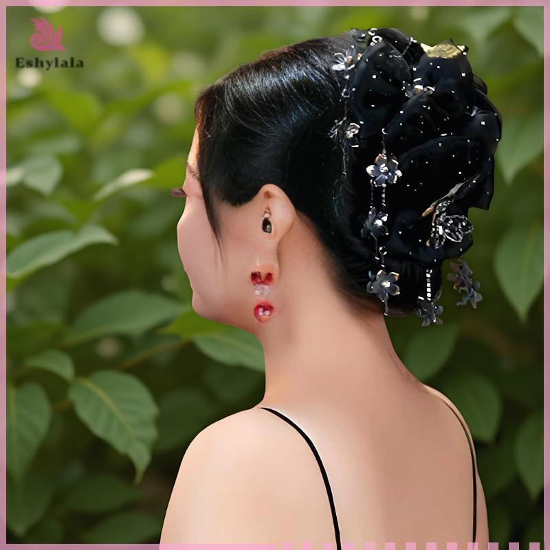 Ánh Sáng Thời Trang Sang Trọng Hoa sel Vuốt Tóc Cho Nữ Bé Gái Tính Khí Thanh Lịch Kẹp Phụ Kiện Tóc [MỚI]