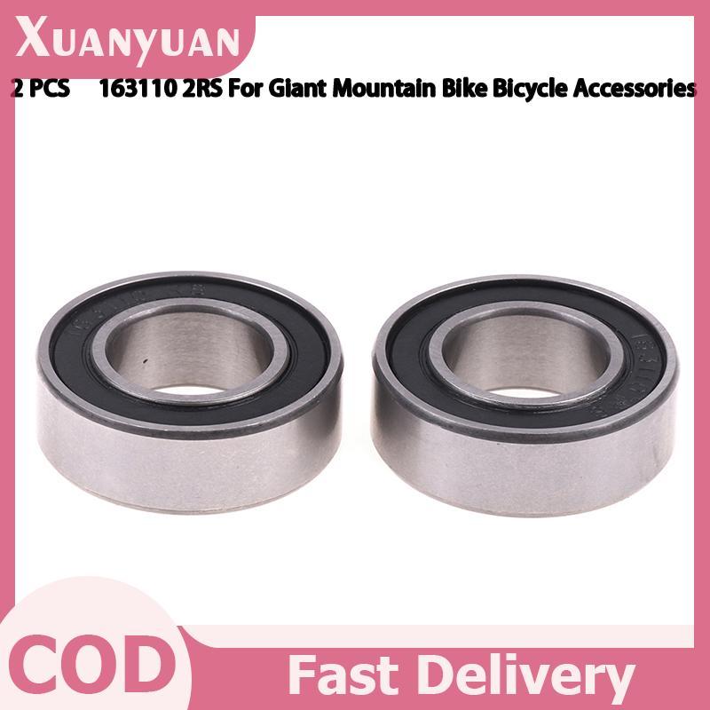 XUAN 2 chiếc Vòng bi giá đỡ dưới cùng trung tâm xe đạp 163110 2RS dành cho phụ kiện xe đạp leo núi khổng lồ VN