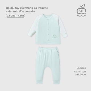 La pomme AW2025 BST sơ sinh La Pomme mềm mịn đón con yêu - Xanh cho bé T11.2