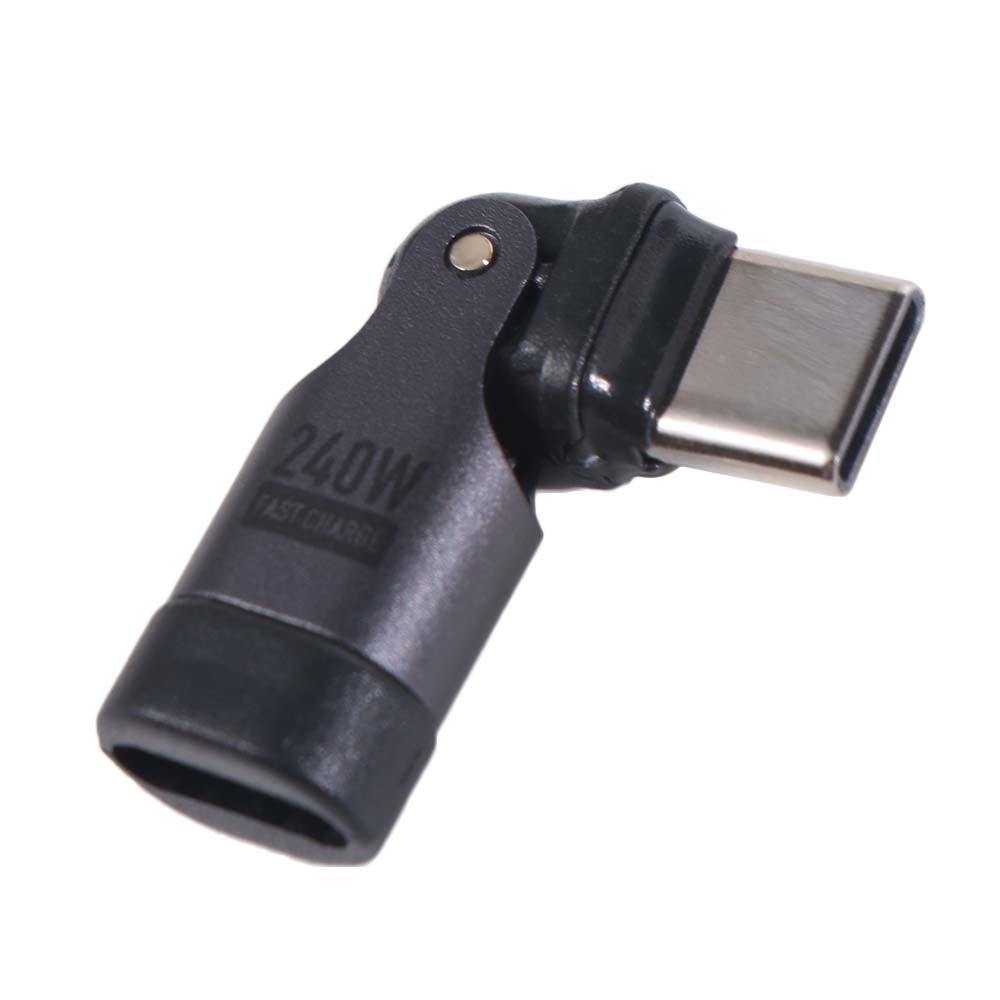 LACYES Bộ chuyển đổi USB-C 240W/USB-A nữ 180° truyền dữ liệu nhanh, sạc nhanh