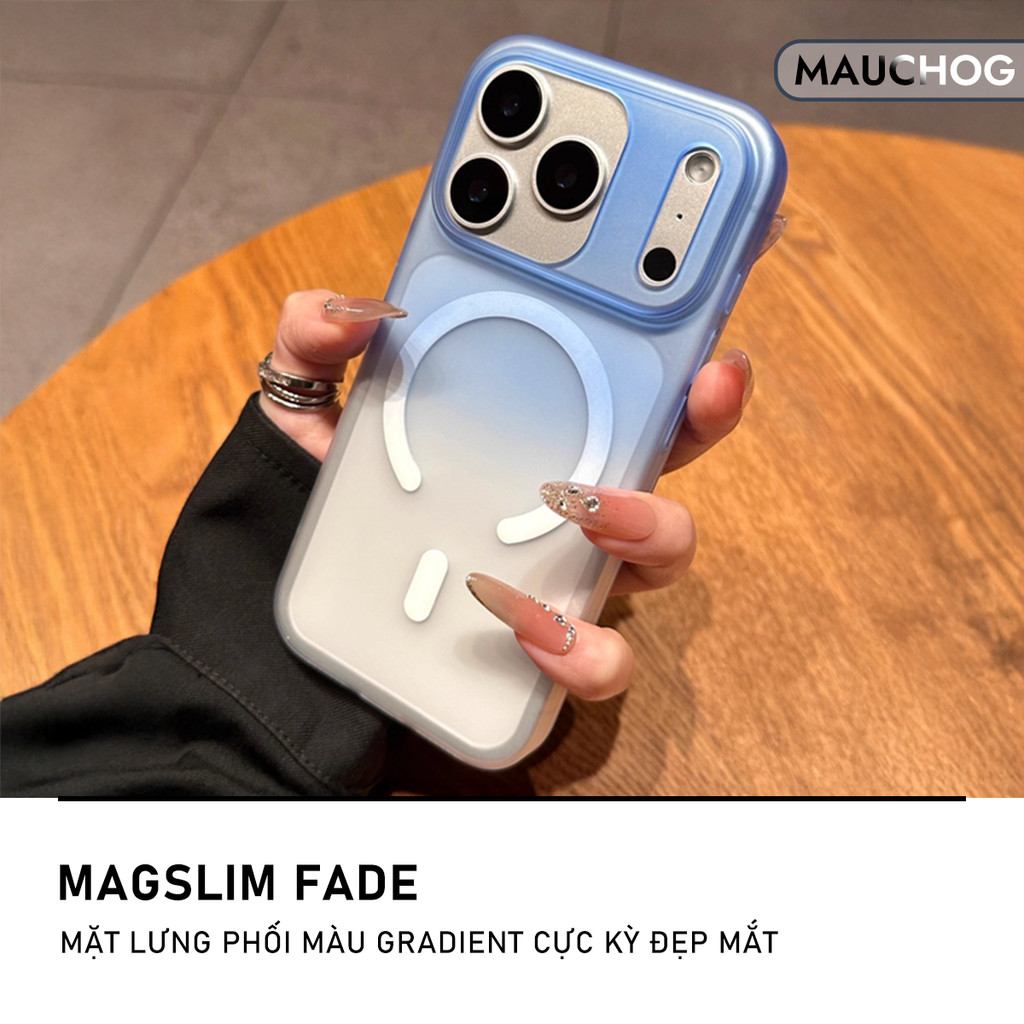 Ốp Siêu Mỏng Slim Nhám Mờ Chống Vân Tay Màu Gradient Cho Điện Thoại iPhone 17 Pro Max 16 15 14 13