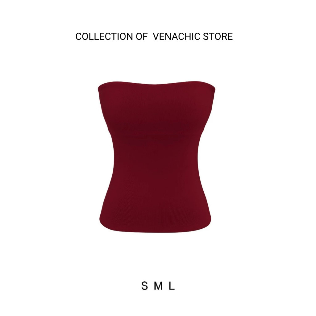 [KÈM MÚT] Áo ống trơn basic ôm body vải cotton mịn VENACHIC Women A055 | BigBuy360 - bigbuy360.vn