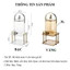 BỘ BÌNH THUỶ TINH TRANG TRÍ CAO CẤP MÀU HỔ PHÁCH - BÌNH THUỶ TINH 3.6 LÍT CHỊU NHIỆT TẶNG KÈM KỆ - TẶNG KÈM 4 CỐC