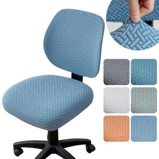 HABITATCO 2 Cái / bộ Vỏ bọc ghế bành Jacquard, Vỏ bọc ghế văn phòng co giãn co giãn, Chống bẩn có thể tháo rời đơn giản ​Thoáng khí​ Vỏ bọc ghế chơi game cho gia đình & văn phòng