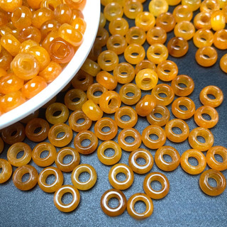 ((20 Chiếc) Hạt Ngọc 8x4mm Lớn, Vàng, Phụ Kiện Tự Làm Vòng Tay)