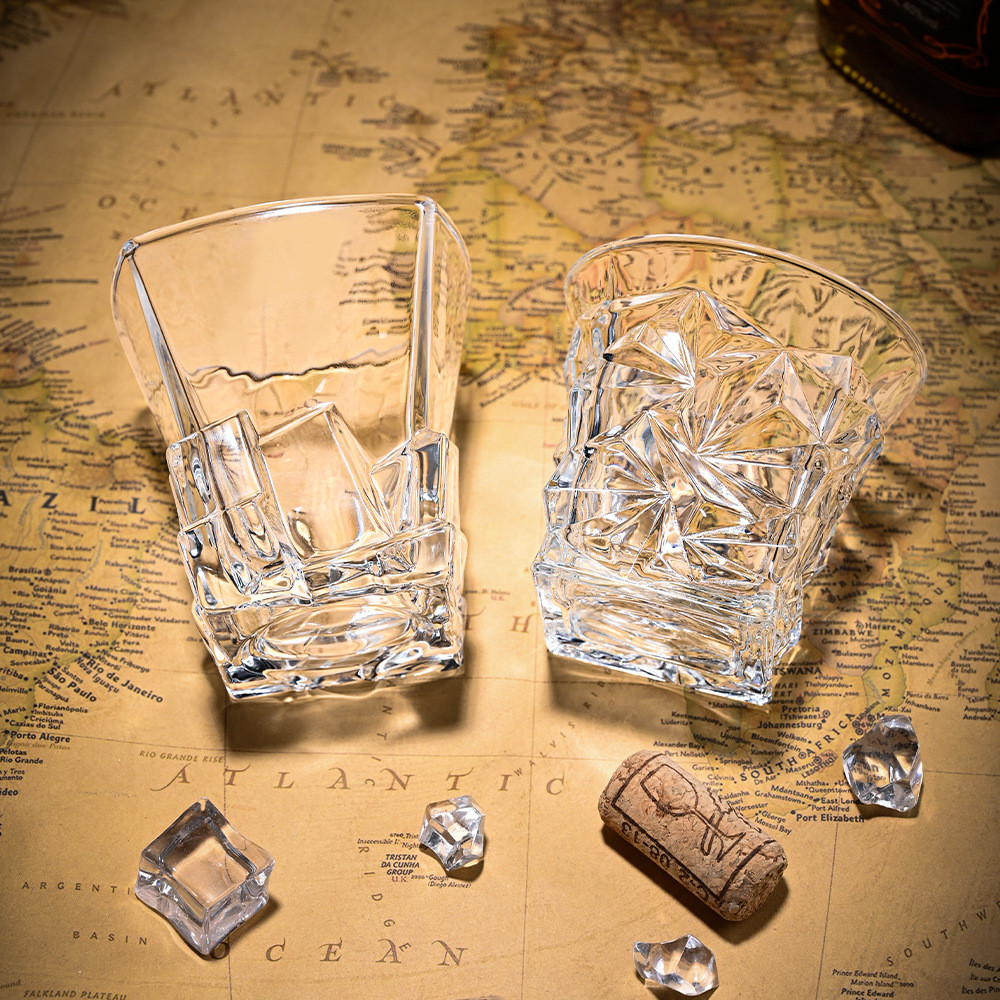 Hộ Gia Đình Hộp Quà KTV Phương Tây Rượu Thủy Tinh Cổ Điển Nổi Tinh Thần Thanh Bộ Bia Whisky