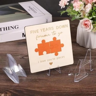 10 / 20 / 30 Cái Đế Trưng Bày Tam Giác Nhựa - Mini Trong Suốt Thần Tượng Ảnh Thẻ Đựng Đồ Trang Trí DIY