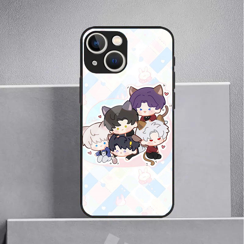 Ốp điện thoại thủy tinh Love and Deepspace 12 cho IPhone 16 15 14 13 12 11 Pro XR XS Max Plus Mini X XR 8 7 6s SE2 / 3