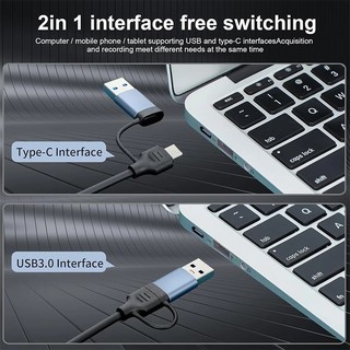 Card Capture Video 4K HDMI Sang USB/Type-C 2 Trong 1, Ghi Hình Livestream Cho PS4 Xbox Switch
