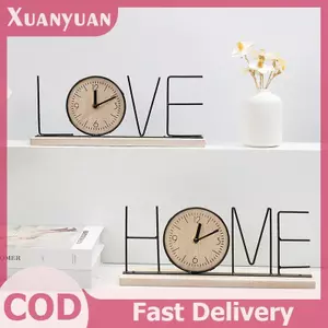 XUAN 1 Đồng Hồ Gỗ Trang Trí Nhà Sáng Tạo Đồng Hồ Bàn Phong Cách Bắc Âu Thời Trang Nghệ Thuật Đồ Trang Trí VN