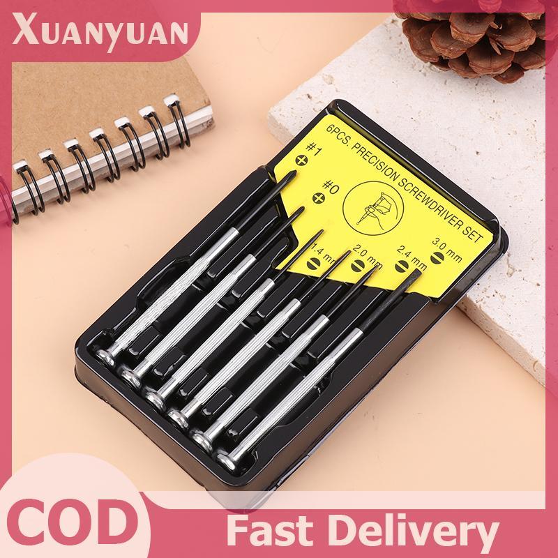 XUAN 6 Cái / bộ Bộ Tua Vít Chính Xác Dụng Cụ Đồng Hồ Cho Đồng Hồ Trang Sức Kính Dụng Cụ Sửa Chữa VN