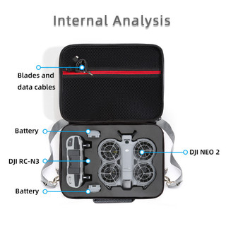 Dành Cho DJI NEO2 Túi Bảo Quản Drone Nylon Bộ RC-N3 Điều Khiển Từ Xa Di Động Một Vai Đeo Ngang Hộp Bảo Quản DJI Neo2 Phụ Kiện