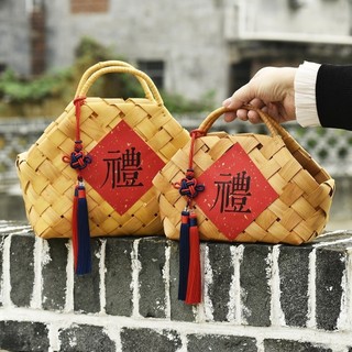Giỏ dệt tay MEGOCE, Đồ lặt vặt sắp xếp Giỏ hoa cô dâu mộc mạc, Sắp xếp hoa cổ điển có tay cầm Phụ kiện DIY Giỏ hoa cưới Quà tặng