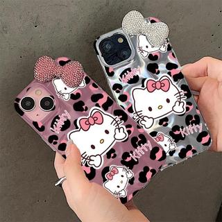 Ốp Lưng Nơ Trang Sức 3D Hello Kitty Hợp Thời Trang Cho Realme Note 70 70T C67 C30 C30S C35 C21Y C25Y C15 C12 C25 C25S 8 7 6 5 Pro 5i 6i C3 C2 GT Master Vỏ Điện Thoại