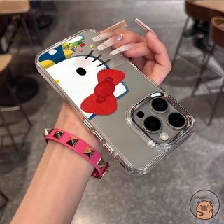 Dành Cho Samsung Galaxy A56 A36 A26 A16 A06 A15 A05S A21S A20S A14 A13 A12 A11 A10S A04S A04E A03S Core A02S Ốp Điện Thoại Sơn Hello Kitty Cat Bow Flower Vỏ Hoạt Hình Dễ Thương