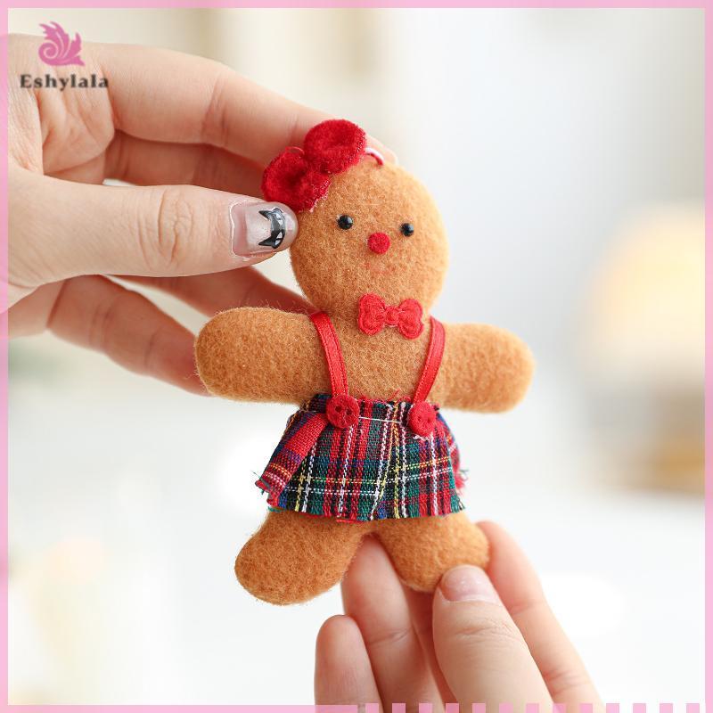 1 / 3 / 6 Chiếc Giáng Sinh Fuzzy Bánh Gừng Người Búp Bê Xmas Cây Mặt Dây Năm Mới Trẻ Em Quà Tặng Đồ Trang Trí Đồ Trang Trí Giáng Sinh Cho Gia Đình [MỚI]