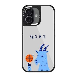 CASECASE X GOAT Ốp lưng kính hút từ tính chống trầy xước cho IPhone 17 Air 16 15 14 Pro Max Plus Ốp lưng cứng có hộp khắc logo