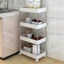 Kệ Spa Inox 4 Tầng Có Bánh Xe – Kệ Đựng Đồ Chuyên Dụng Cho Spa, Nhà Tắm, Phòng Bếp AMOUR HOME