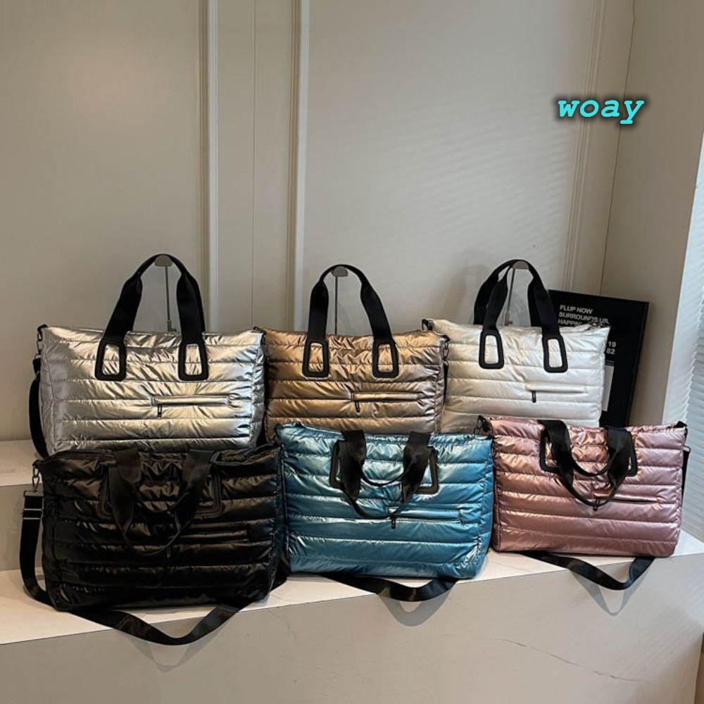 Gói Duffle WOAY, Túi xách chống nước có thể mở rộng, Tách ướt và khô có thể gập lại Túi Tote nhiều túi du lịch