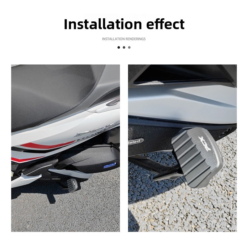 CHO HONDA PCX160 PCX150 Chân Đế Trung Tâm Nhôm Phóng To Đế Bên Tấm Hỗ Trợ Chống Trơn Trượt