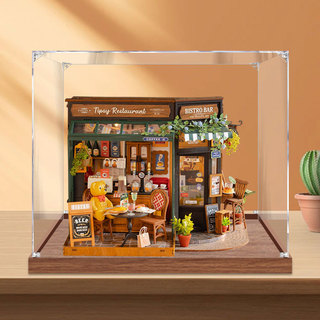 [Hộp chống bụi acrylic] Thích hợp cho thanh ăn rolife rolife DIY Handmade House Art House Acrylic Display Hộp lưu trữ chống bụi