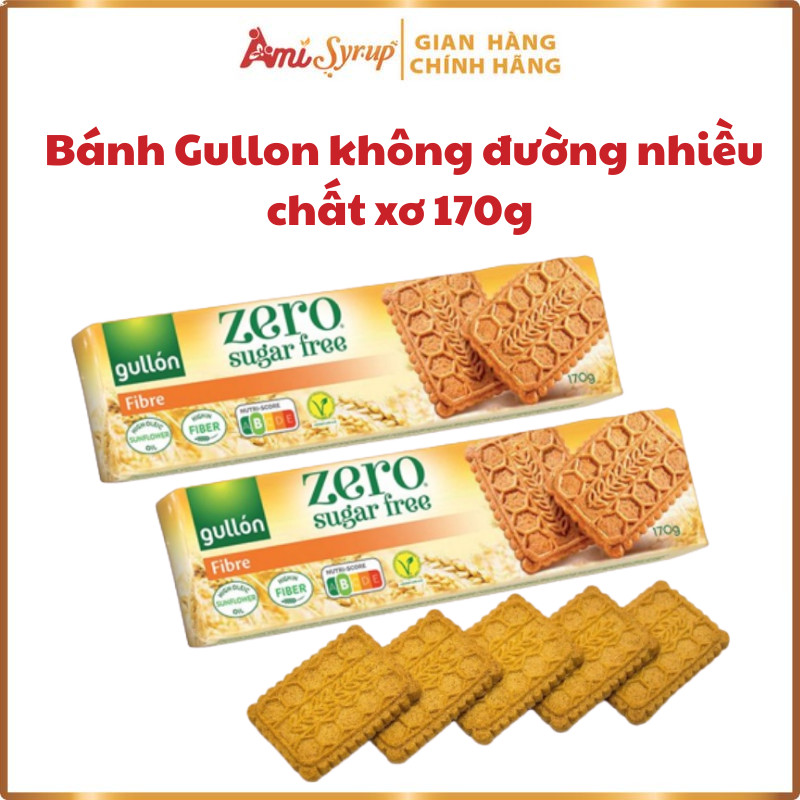 Bánh Gullon Không Đường Nhiều Chất Xơ 170g, Thơm Ngon Bổ Sung Chất Xơ Dồi Dào