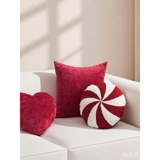 ✅ Gối Sofa ✅ Gối giáng sinh Bông tuyết kẹo thêu Trong kho đồ trang trí giáng sinh Phong cách mới ✯Bắc Âu Giáng Sinh Mới Gối Sáng Tạo Sofa Đệm Bông Tuyết Kẹo Thêu Gối Mới♀