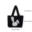 Túi xách SAMO Shopper, Túi đeo vai sang trọng in hình thỏ dung tích lớn, Thời trang mềm mại sang trọng Lông thú lông xù Lông thú giả Túi Tote Fuzzy Sử dụng hàng ngày