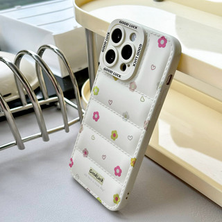 Ốp điện thoại hoa nhỏ đơn giản cho iPhone 17 / 17Air / 16E / 15 Plus / 14 / 13 / 12 / 11 / Pro Max. Chống sốc rơi. Hộp đựng túi khí kiểu áo khoác silicon lỏng che phủ toàn diện