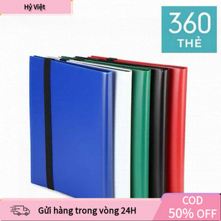 【Hỷ】Sổ đựng thẻ Sách đựng thẻ giao dịch, Chất kết dính thẻ 360 dung lượng lớn, Bộ sưu tập di động 9 túi Thẻ tải bên bền