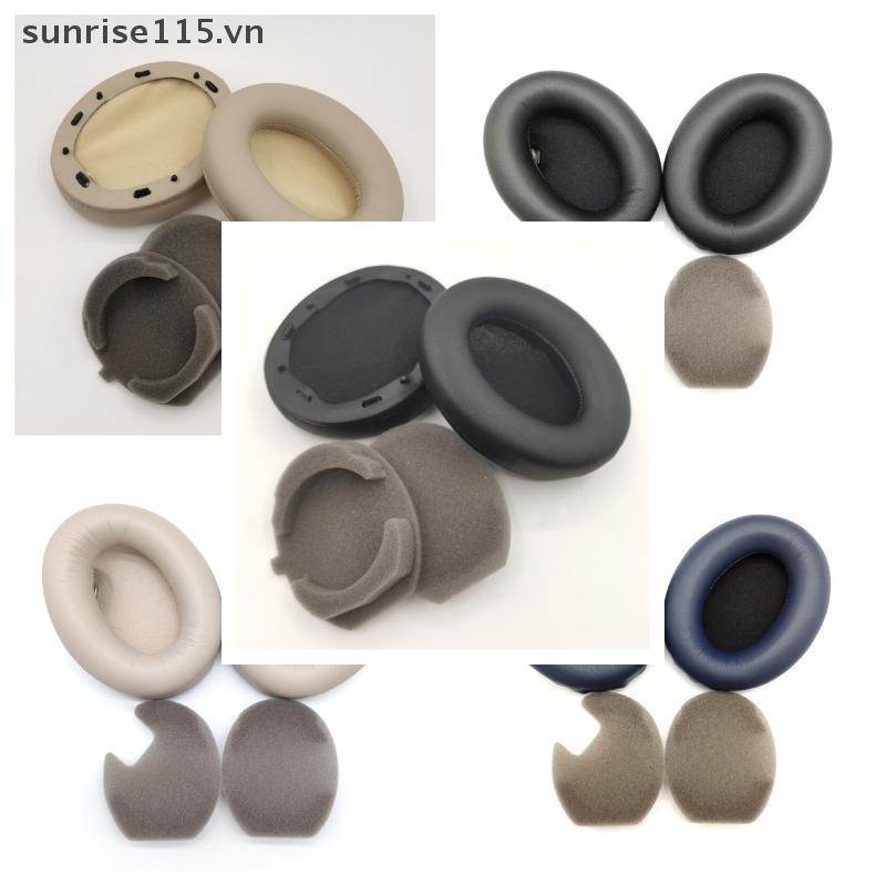 SRVN 2 Chiếc Tai Nghe Sửa Chữa Phần Thay Thế Da Protein Memory Foam Ear Pads Cho WH-1000X M3 M4.