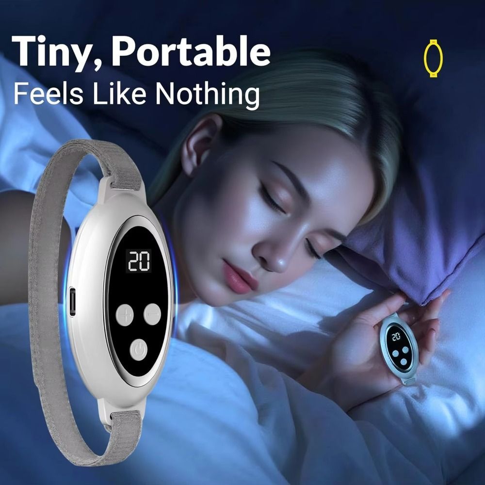 Máy mát xa giấc ngủ STARYSWAY Palm Pulse, Giảm căng thẳng và lo âu Thiết bị hỗ trợ giấc ngủ có thể sạc lại cầm tay, Sạc USB Microcurrent EMS Thiết bị hỗ trợ giấc ngủ thông minh xung tần số thấp