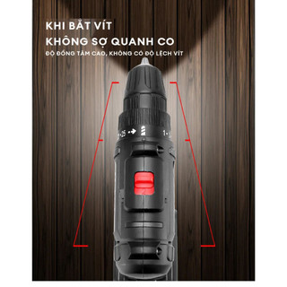 Máy khoan pin | Máy khoan pin không chổi than đa năng cao cấp 36VF (Tốc độ gấp đôi, một pin và một lần sạc) hộp AIMVUKES