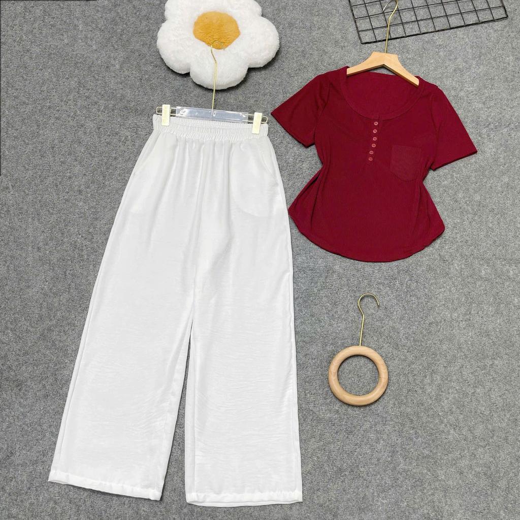 Set Kiểu Bigsize Nữ Phom Rộng Thoải Mái Che Khuyết Điểm Cực Tốt Cho Các Nàng Mũm Mỉm – A274+Q564