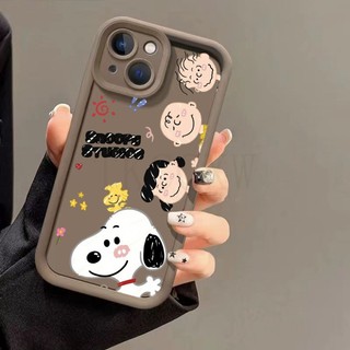 Tương thích với OPPO A18 A38 A58 A78 A79 A98 A57 A77 A77S Bảng chữ cái tiếng Anh Snoopy Silicone Soft Cover
