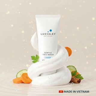 SỮA RỬA MẶT NIACINAMIDE DƯỠNG TRẮNG DA NGĂN NGỪA MỤN LUXVALEY GENTLE FACE WASH CHIẾT XUẤT RAU MÁ