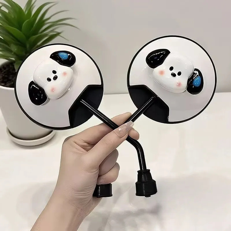 Một cặp gương chiếu hậu xe máy kiểu dáng dễ thương, gương chất lượng cao, gương chiếu hậu xe điện, cổng 8li