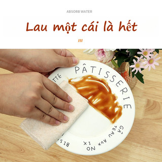 Khăn Lau Xơ Mướp 5m Cao Cấp - Thấm hút tốt, chống dầu mỡ hiệu quả, dùng lau nhà bếp và nhiều bề mặt