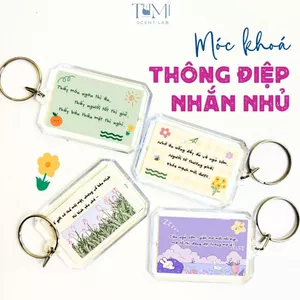 Móc Khoá Thông Điệp Nhắn Gửi Dễ Thương Tặng Bạn Bè, Người Yêu- Sango