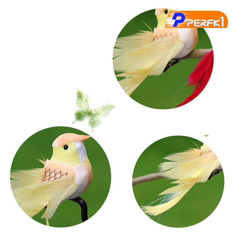 6 Con Chim Nhân Tạo Thực Tế Bọt Nhân Tạo Lông Vũ Sống Động Như Thật Chim Giả Cho Đám Cưới Nhà Thủ Công Hoa Sắp Xếp Vòng Hoa