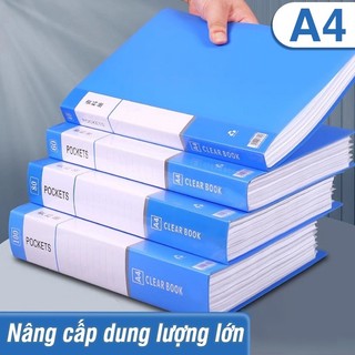 File Lá Đựng A4 cho văn phòng phẩm, nhiều kích thước từ 30 đến 100 trang, tiện lợi và bền bỉ