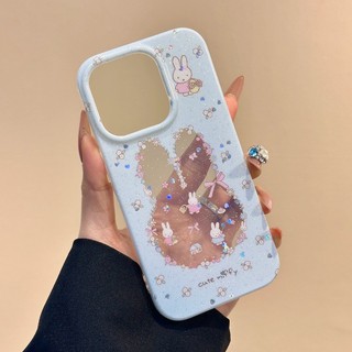 Vỏ Bling Lấp Lánh Hàn Quốc Dễ Thương Cho iPhone 11 16 15 14 13 12 Pro Xs Max XR X 7 8 Plus Ốp Lưng TPU Mềm Ốp Lưng Điện Thoại Vỏ Bảo Vệ HD Clear Cover