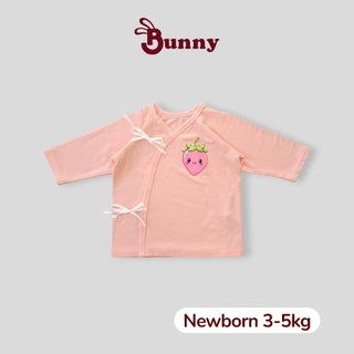 Áo cột dây newborn dài tay Bunny chất thun Modal mềm mịn cho bé 3-5kg