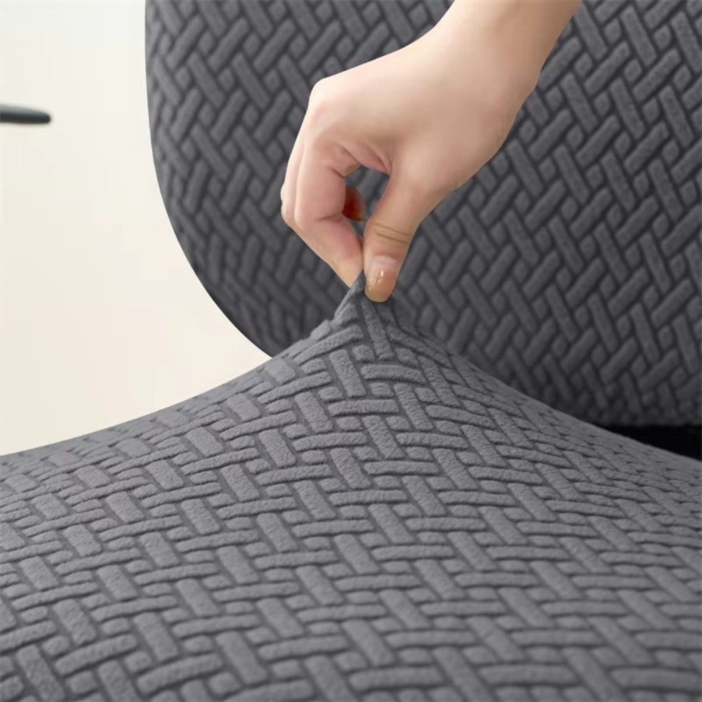 YUUKII 2 Cái / bộ Vỏ bọc ghế bành Jacquard, ​Thoáng khí​ Vỏ bọc ghế văn phòng chống bẩn, Vỏ bọc ghế chơi game co giãn có thể tháo rời thời trang cho gia đình và văn phòng