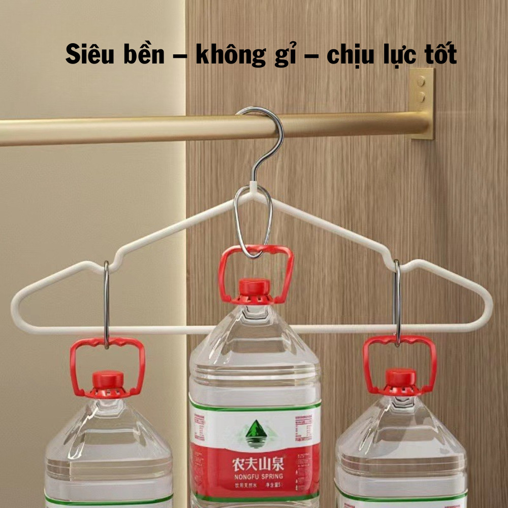 Móc treo quần áo kim loại chống gỉ cao cấp, Móc treo inox sang trọng siêu bền, móc phơi đa năng