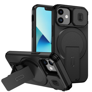 Dành Cho iphone 13 Mini / 12 Mini Ốp điện thoại Có Trượt Camera Nắp Từ Tính Chân Đế Chống Sốc Mỏng Bao
