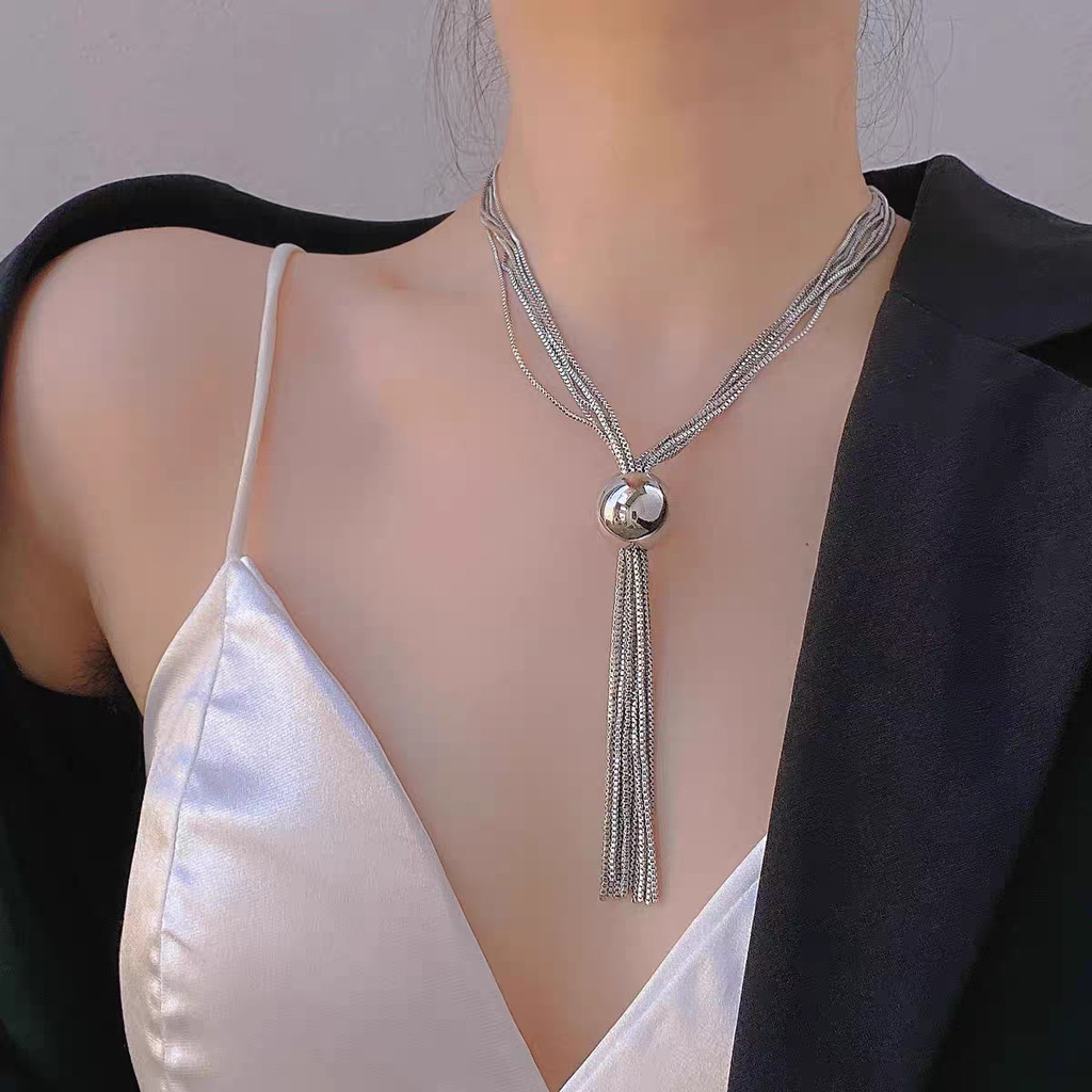 Vòng cổ đa lớp phong cách Bohemian dáng fringe xương đòn - Quà tặng trang sức thời trang độc đáo
